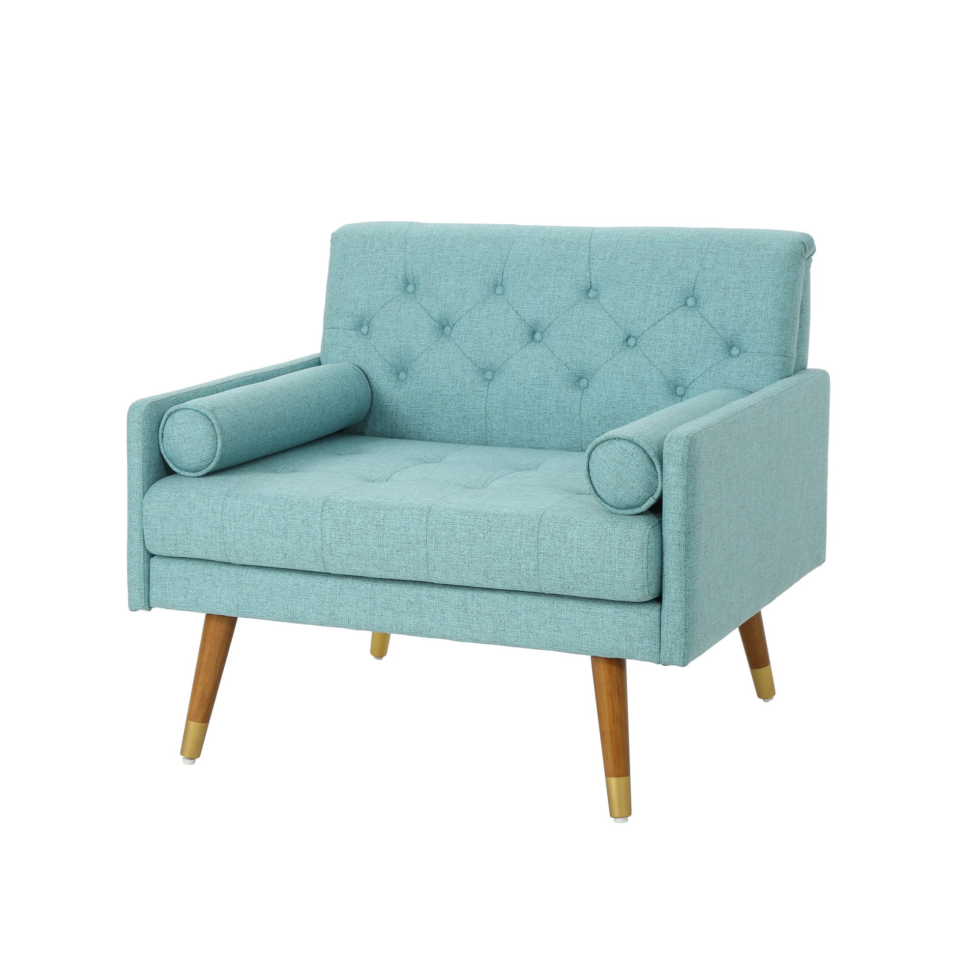 Club Chair Blue Fabric