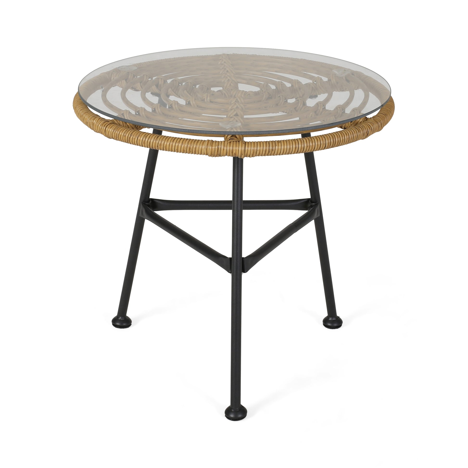 Orlando Side Table Light Brown Rattan
