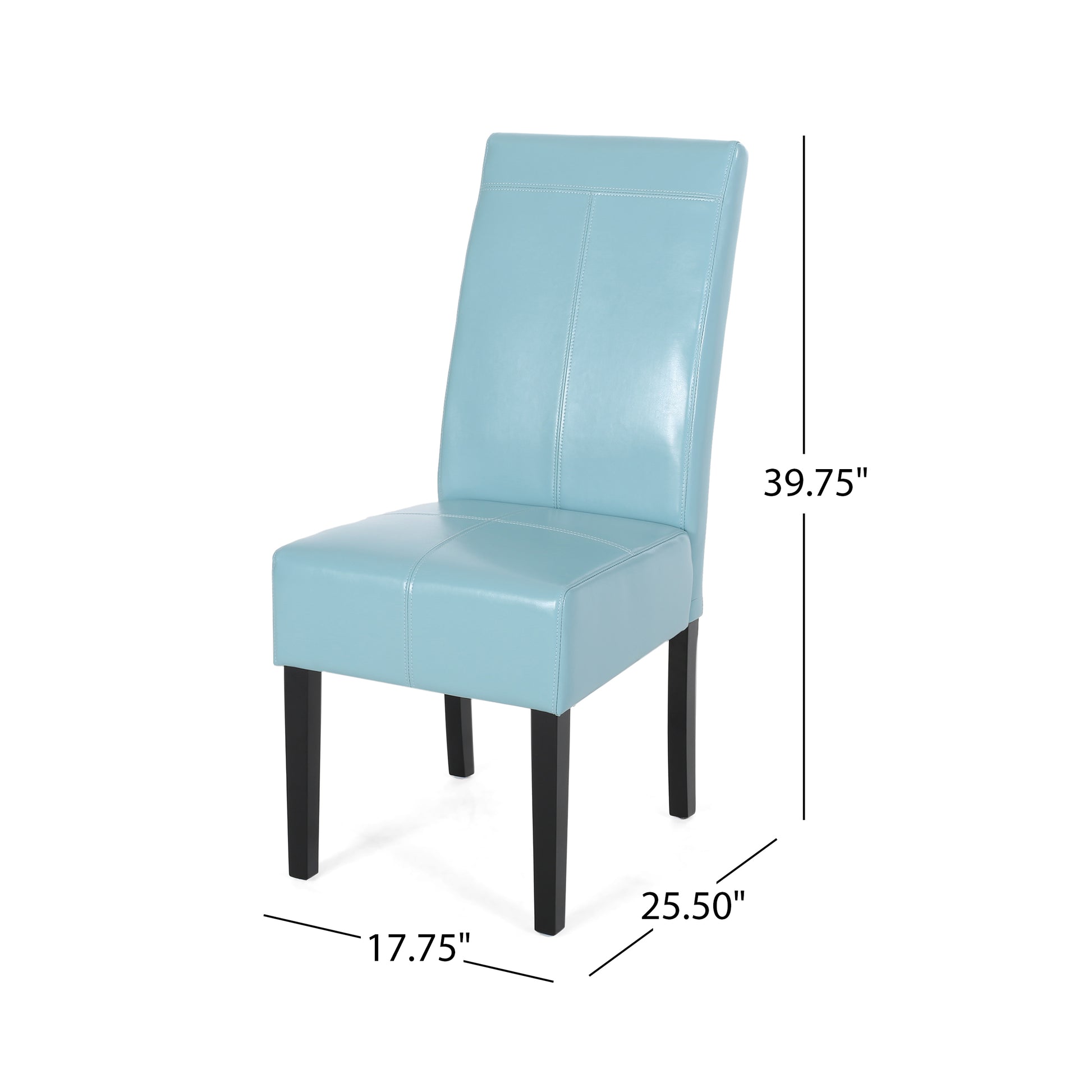 Pertica Kd Dining Chair Teal Blue Pu