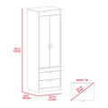 Armoire Tarento, Bedroom, Light Gray Light Gray Particle Board Engineered Wood