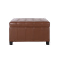 Isabella Ottoman Light Brown Pu