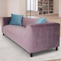 Velvet Sofa For Living Room With Pillows, Modern 3 Seater Sofas Couches For Bedroom, Office, And Apartment With Solid Wood Frame Lavender Lavender Wood Foam Velvet