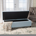 Storage Ottoman Natural Fabric
