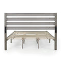 Queen Bed Grey Acacia Wood