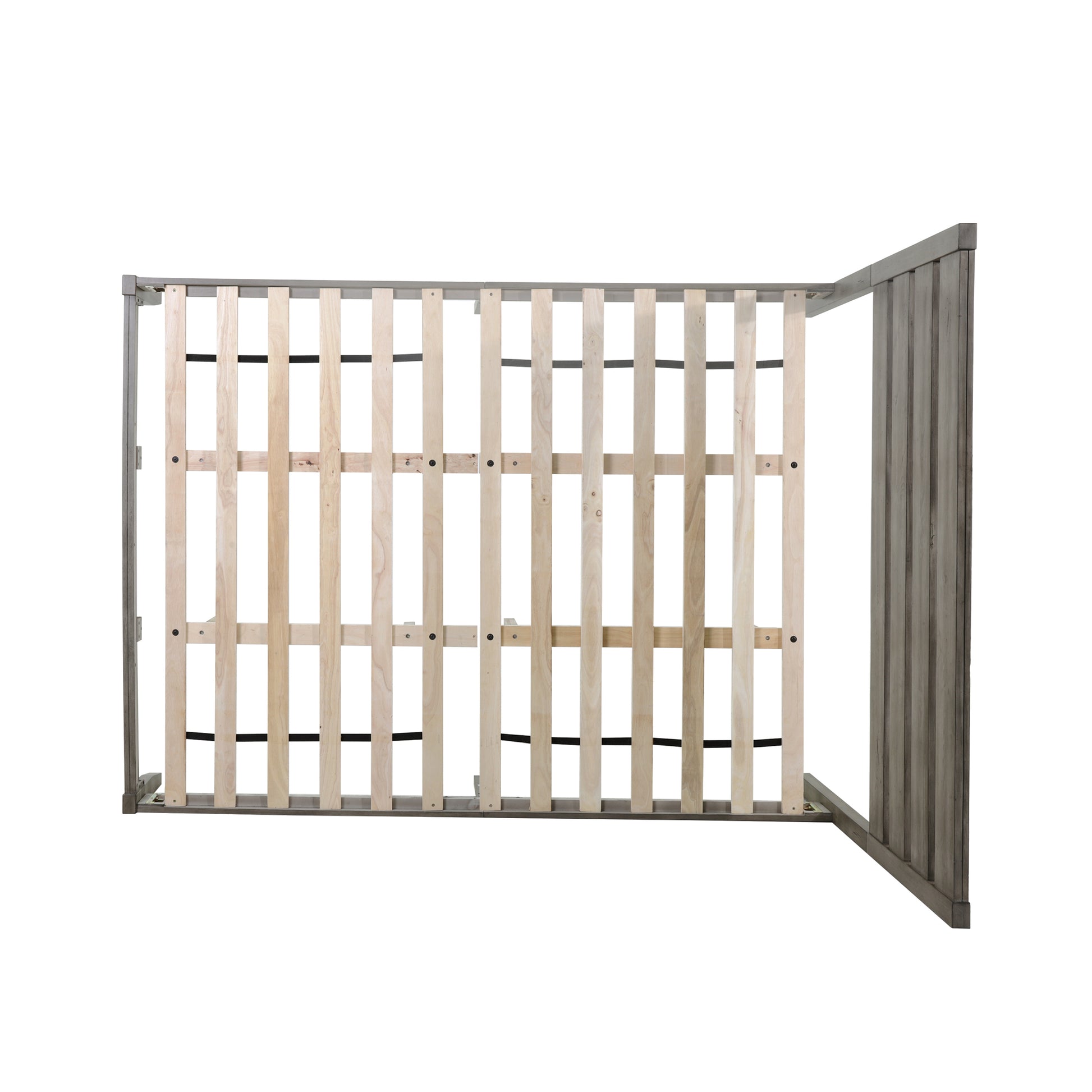 Queen Bed Grey Acacia Wood