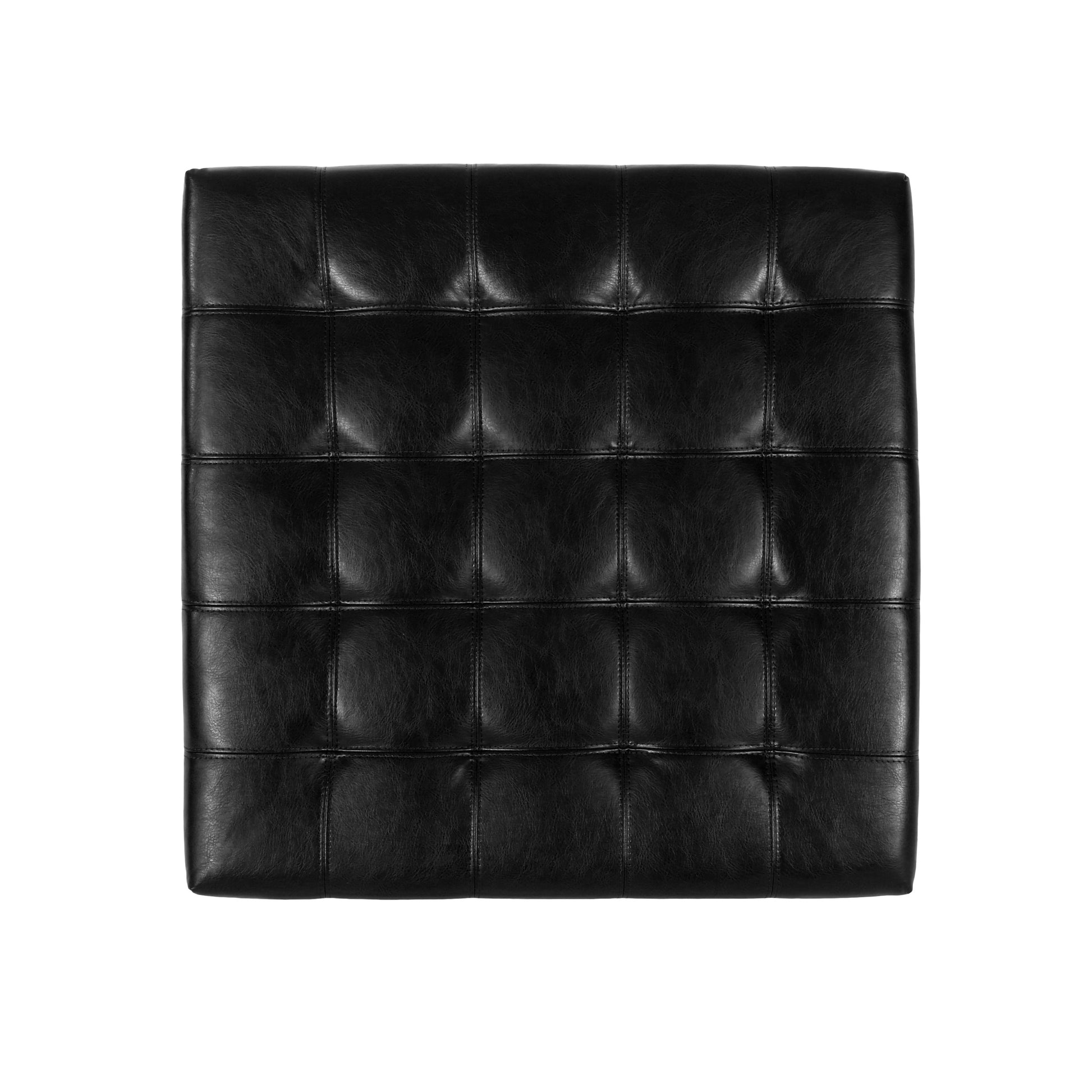 Isabella Ottoman Black Pu