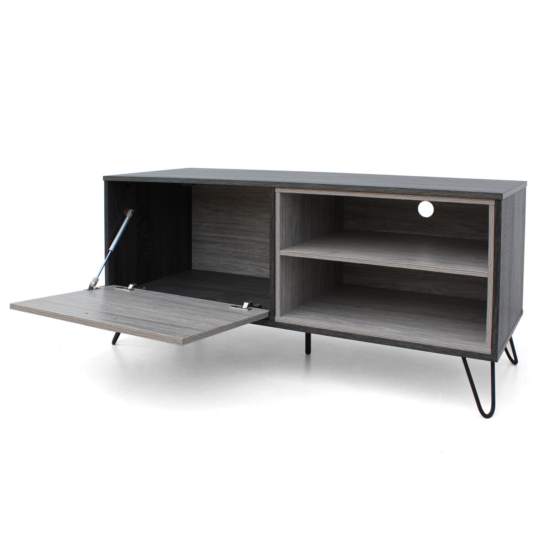 Tv Cabinet Grey 39 Inches Or Less Particle Board