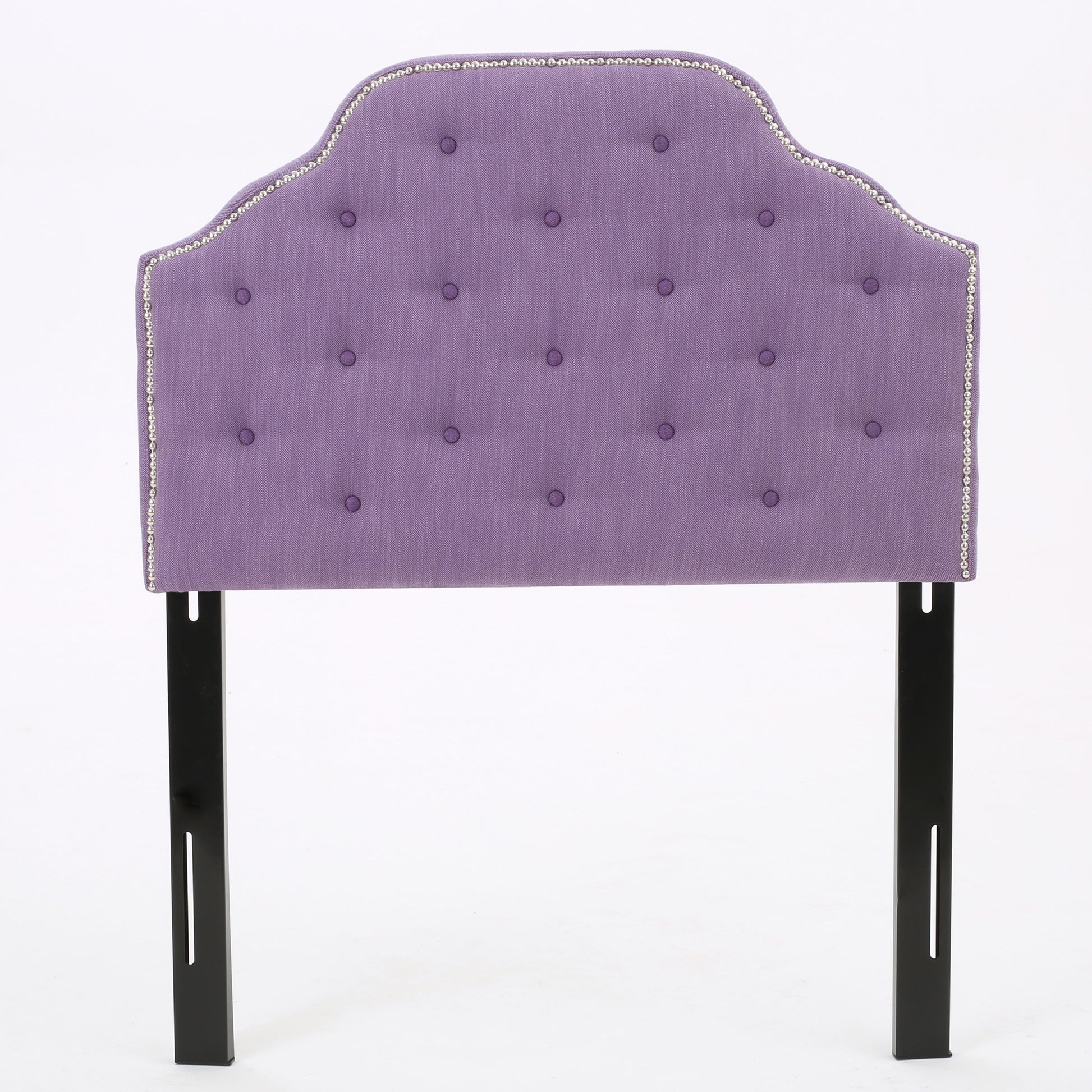 Twin Sized Headboard Twin Light Purple Fabric