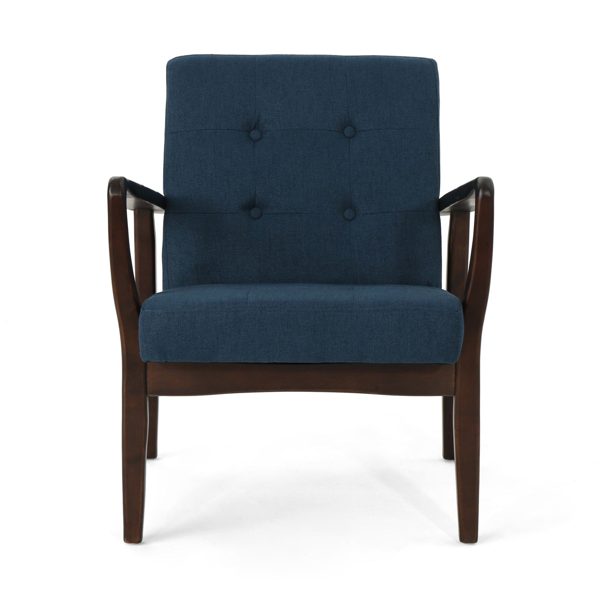 Club Chair Navy Blue Fabric