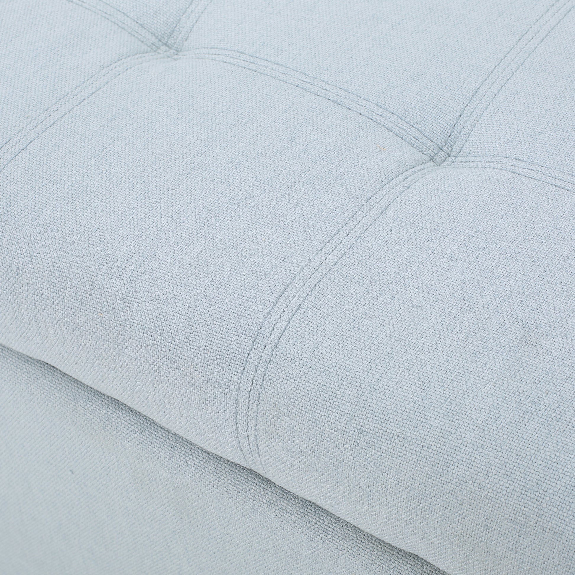 Storage Ottoman Natural Fabric