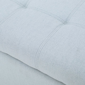 Storage Ottoman Natural Fabric