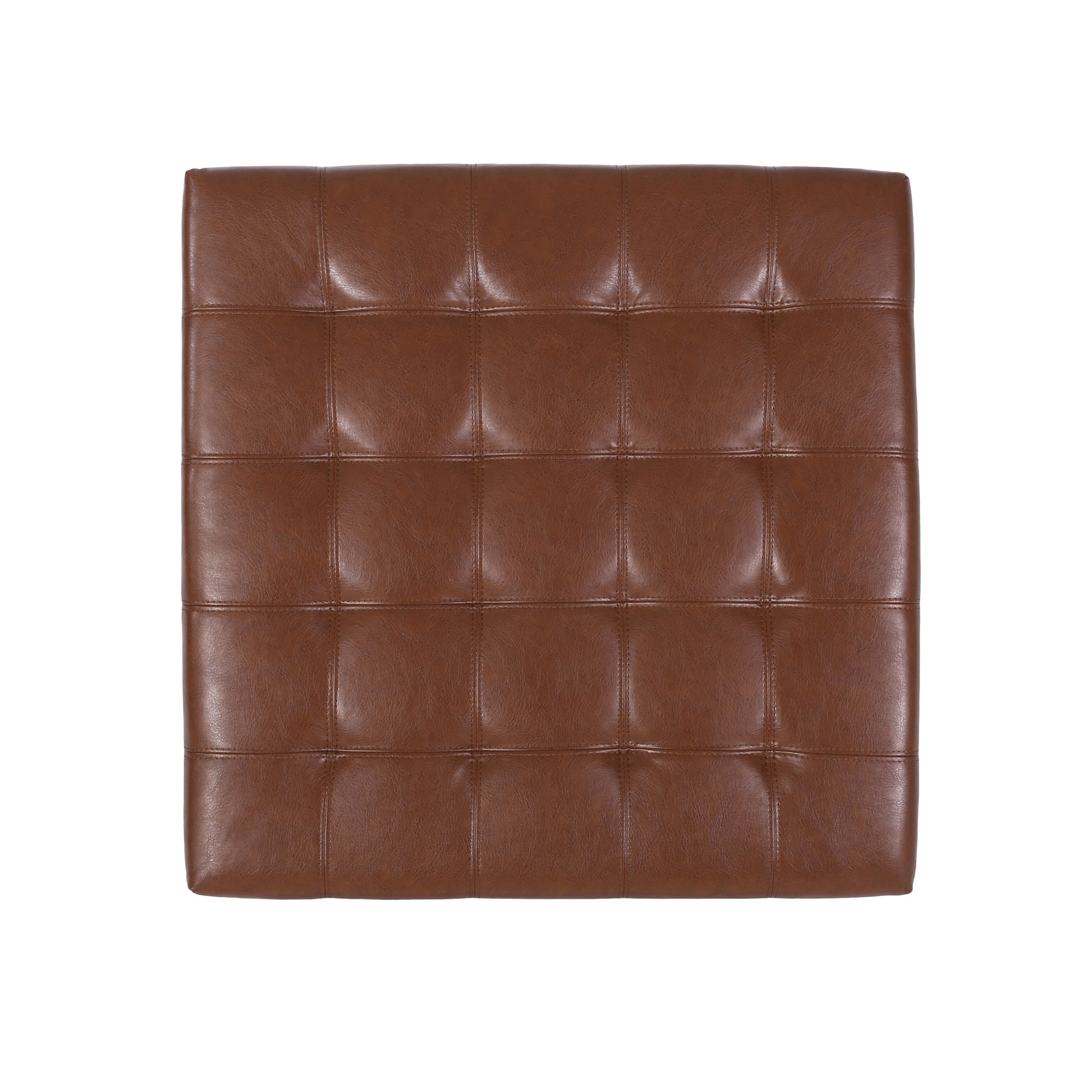 Isabella Ottoman Light Brown Pu