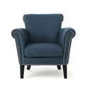 Club Chair Navy Blue Fabric
