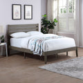 Queen Bed Grey Acacia Wood