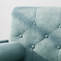 Club Chair Blue Fabric