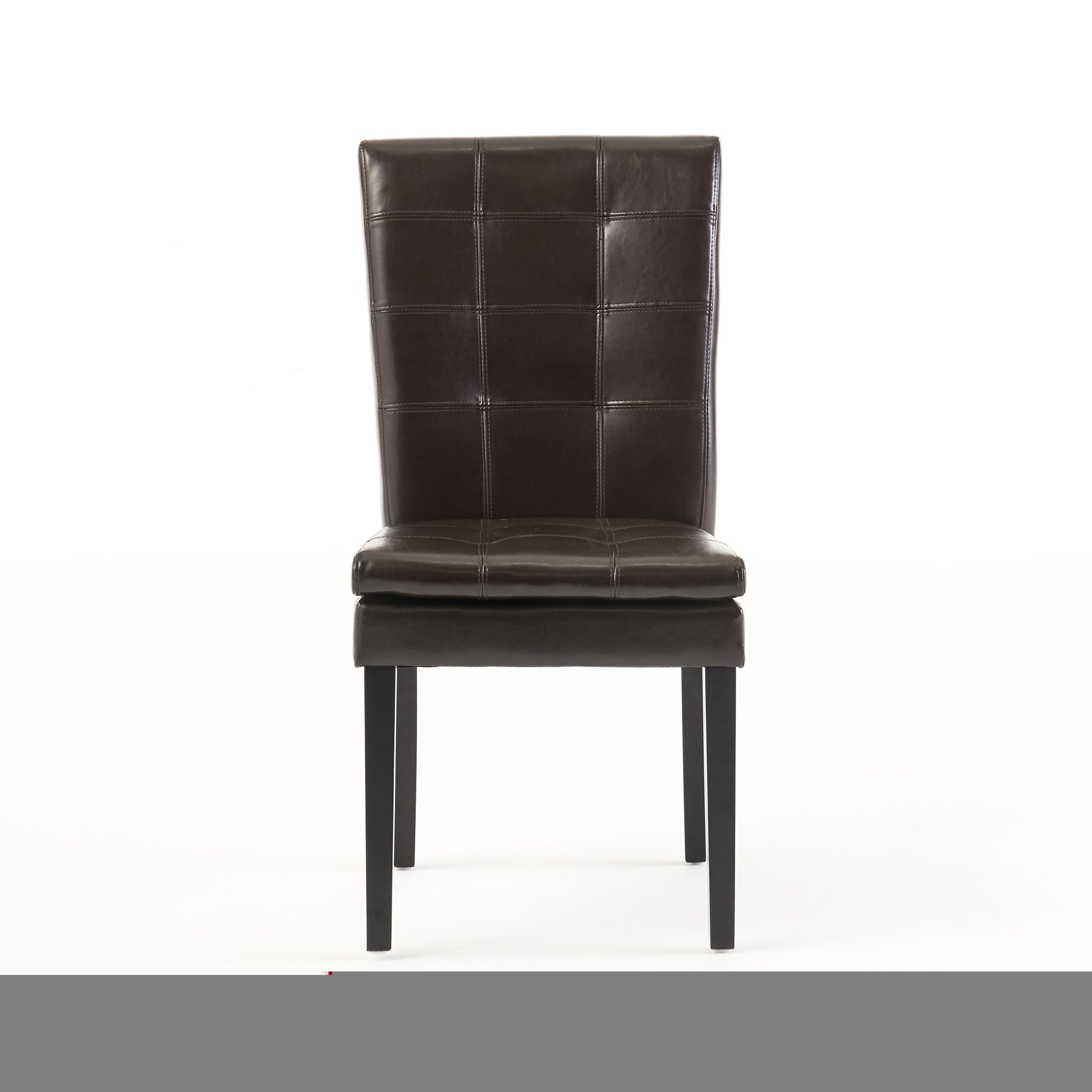 Badin Kd Dining Chair Chocolate Pu Leather