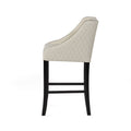 Eaton Barstool Ivory Leather