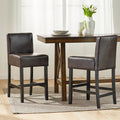 Zuma Kd Counter Stool Brown Leather