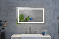 Bathroom Led Mirror Is Multi Functional And Each Function Is Controlled By A Smart Touch Button. White Aluminium