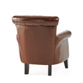 Franklin Kd Club Chair Chestnut Leather