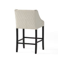 Eaton Barstool Ivory Leather