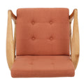 Club Chair Orange Fabric