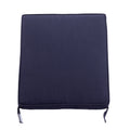 3 Pieces Outdoor Swivel Rocker Patio Chairs, 360 Degree Rocking Patio Conversation Set With Thickened Cushions And Glass Coffee Table For Backyard, Navy Blue Navy Blue Steel