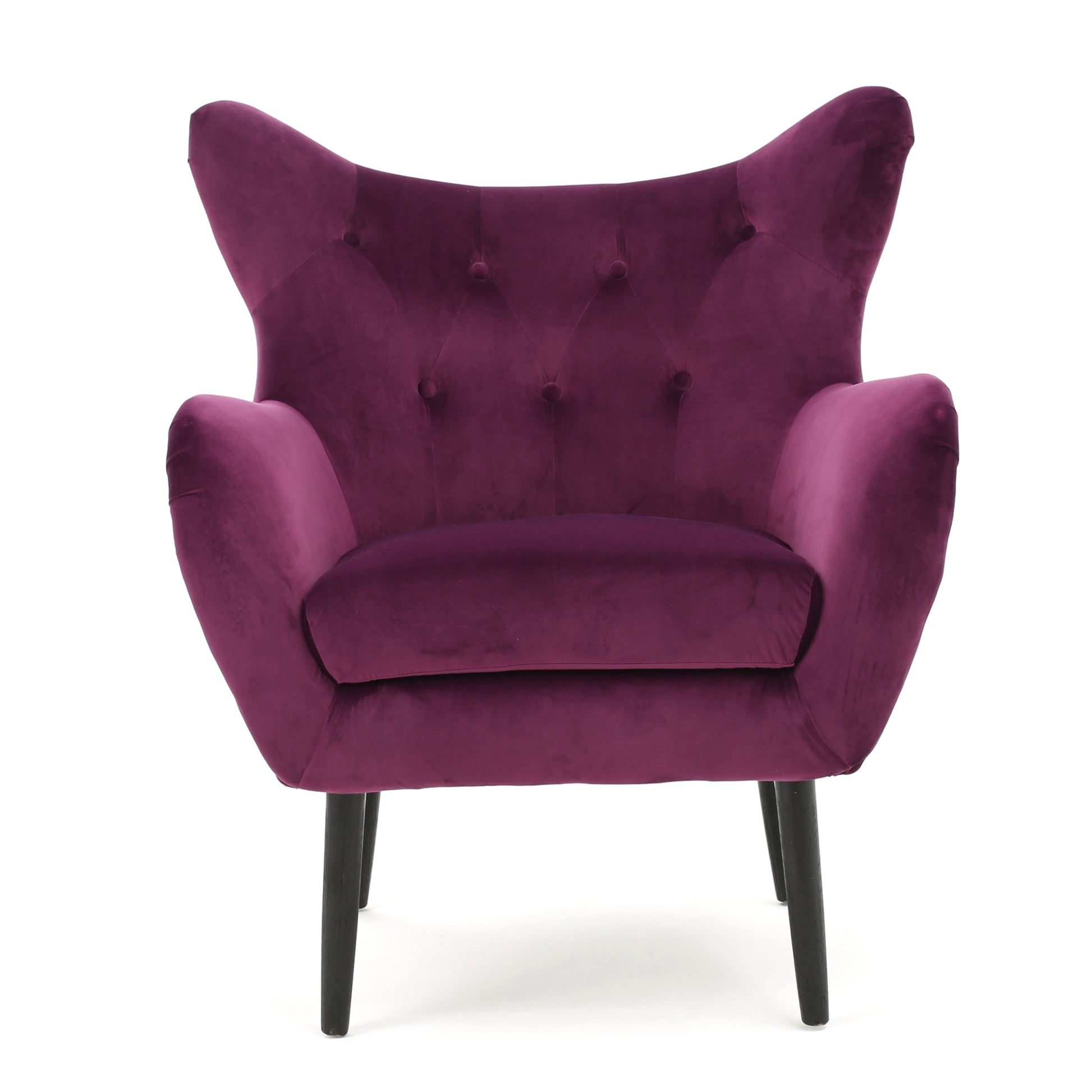 Arm Chair Fuchsia Velvet