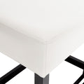 Zuma Kd Backless Counter Stool Ivory Leather