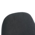 Light Grey Modern Fabric Chairs With Wood Transfer Metal Leg Set Of 4 Light Gray Metal