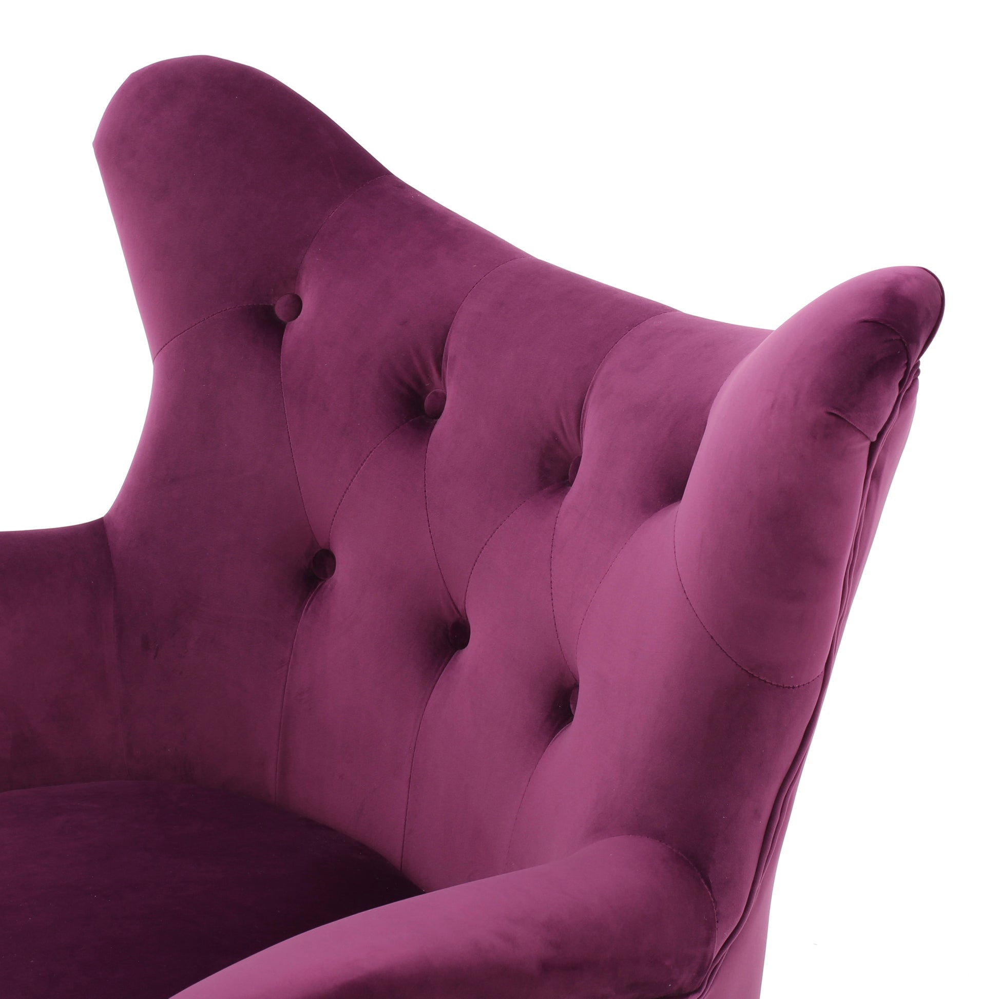 Arm Chair Fuchsia Velvet