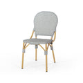 Arthur French Bistro Chair Natural & Light Brown Aluminium