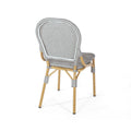 Arthur French Bistro Chair Natural & Light Brown Aluminium