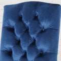 Harriet Kd Tufted Dining Navy Blue Velvet