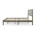 Queen Bed Grey Acacia Wood