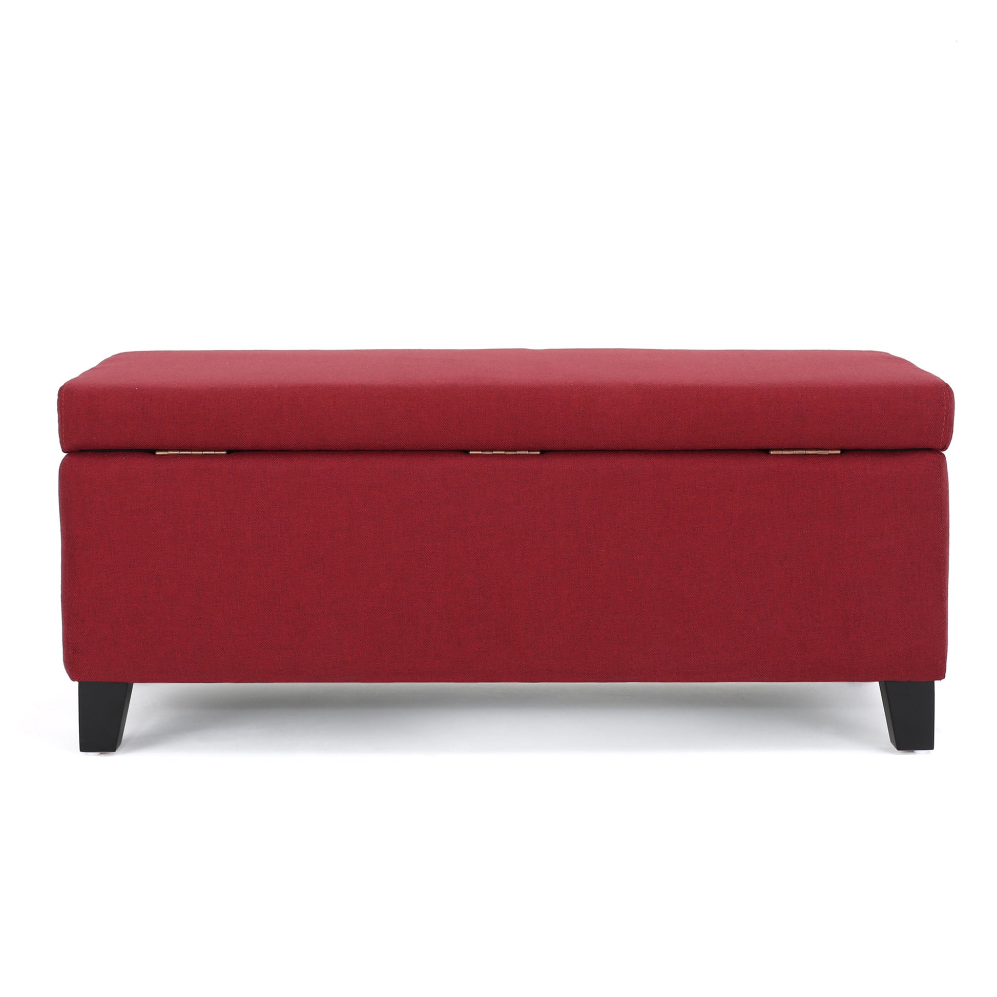 Storage Ottoman Red Fabric