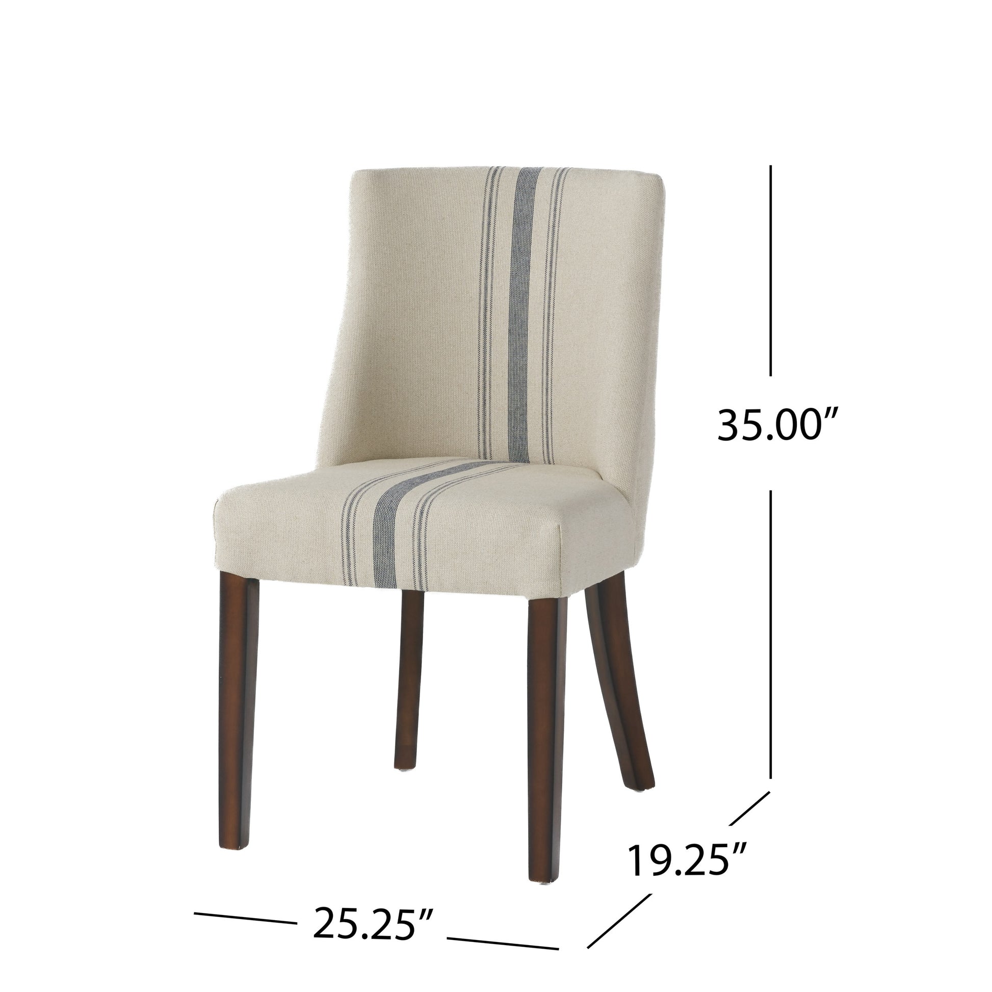 Dining Chair Beige Fabric