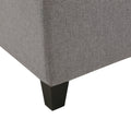 Selma Storage Ottoman V2 Light Grey Fabric