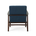 Club Chair Navy Blue Fabric