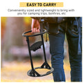 Firewood Kindling Splitter Stand With Hand Guard, Wood Splitter, Carbon Steel Manual Wood Cracker, Log Wedge Cutter, Single Blade, Black, 8.75