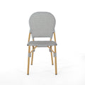 Arthur French Bistro Chair Natural & Light Brown Aluminium