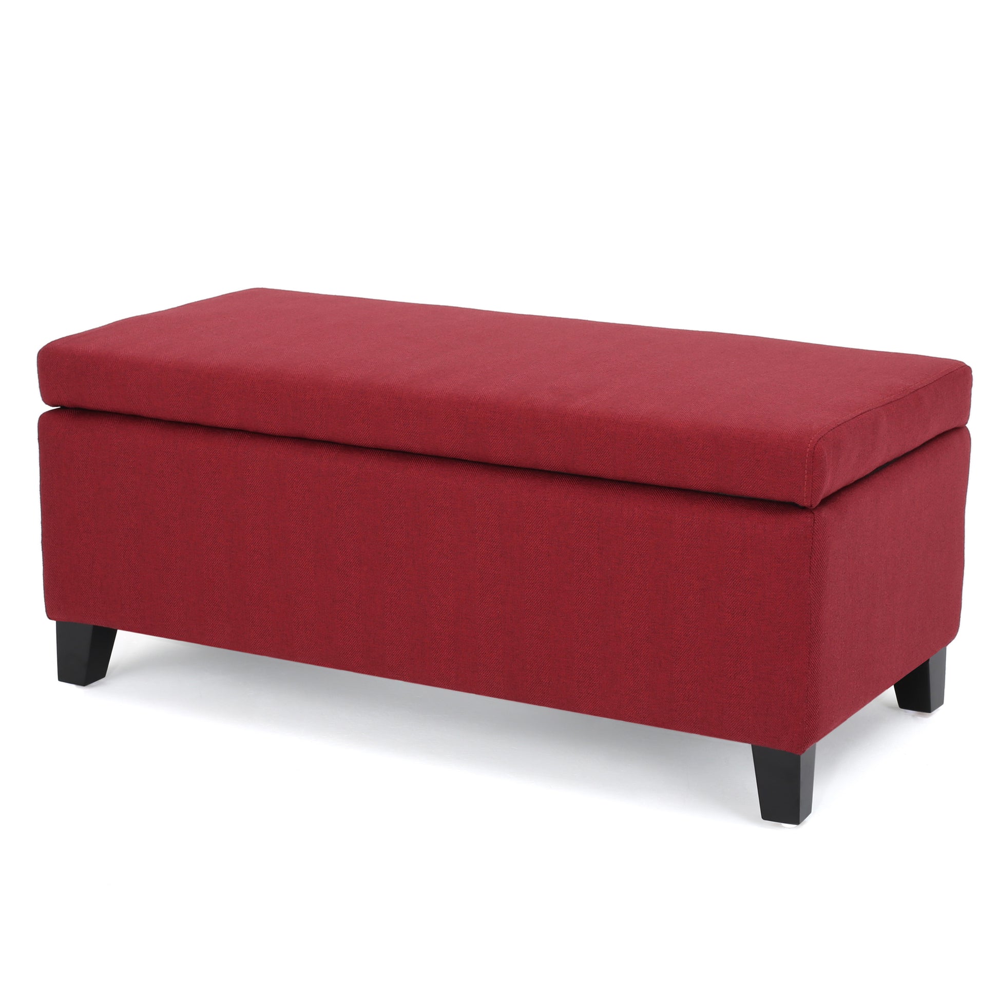 Storage Ottoman Red Fabric