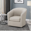 Swivel Chair Wheat Fabric