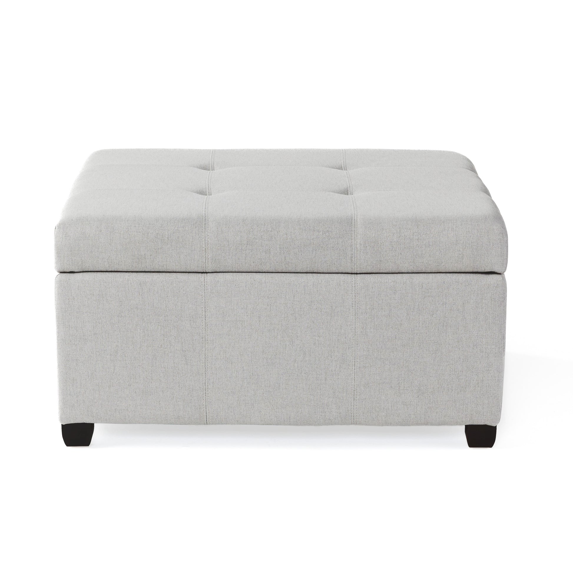 Carlsbad Storage Ottoman Light Grey Fabric