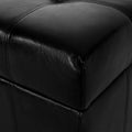 Isabella Ottoman Black Pu