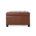 Isabella Ottoman Light Brown Pu