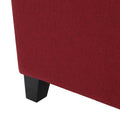 Storage Ottoman Red Fabric