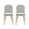 Arthur French Bistro Chair Natural & Light Brown Aluminium