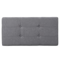 Storage Ottoman Grey Fabric