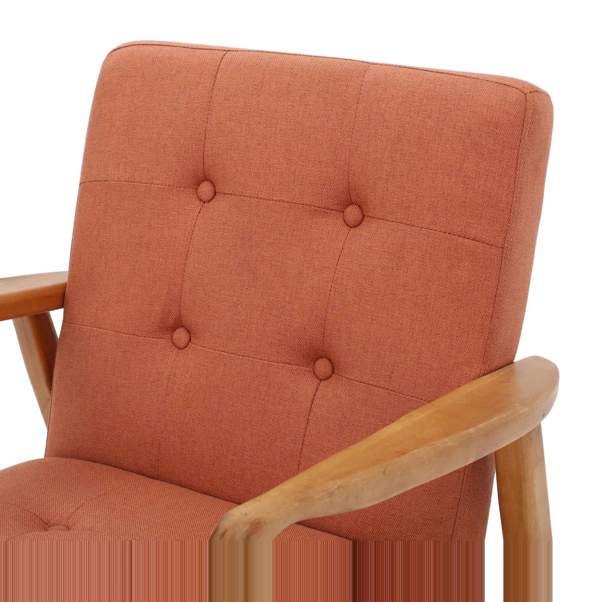 Club Chair Orange Fabric
